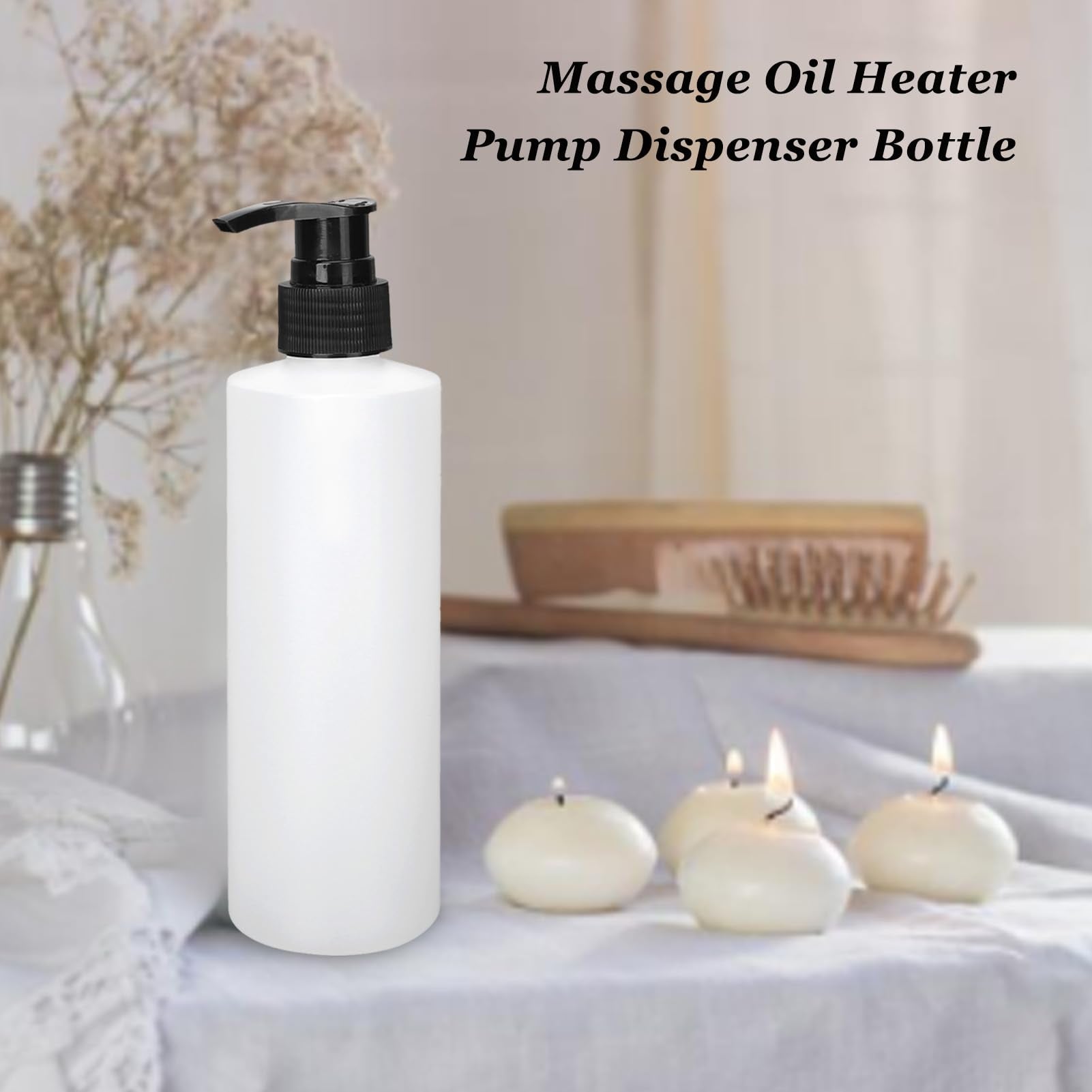 Gugxiom open neck and cap ready for refilling with massage oil or lotion