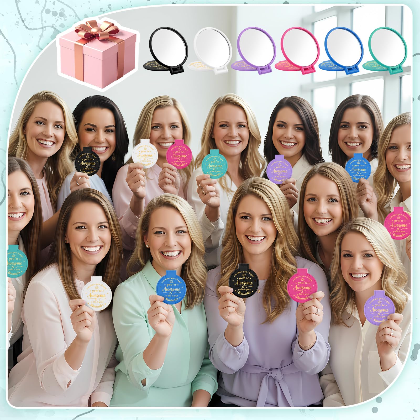 gulfmew full set of 36 mirrors ideal for bulk gifting and events