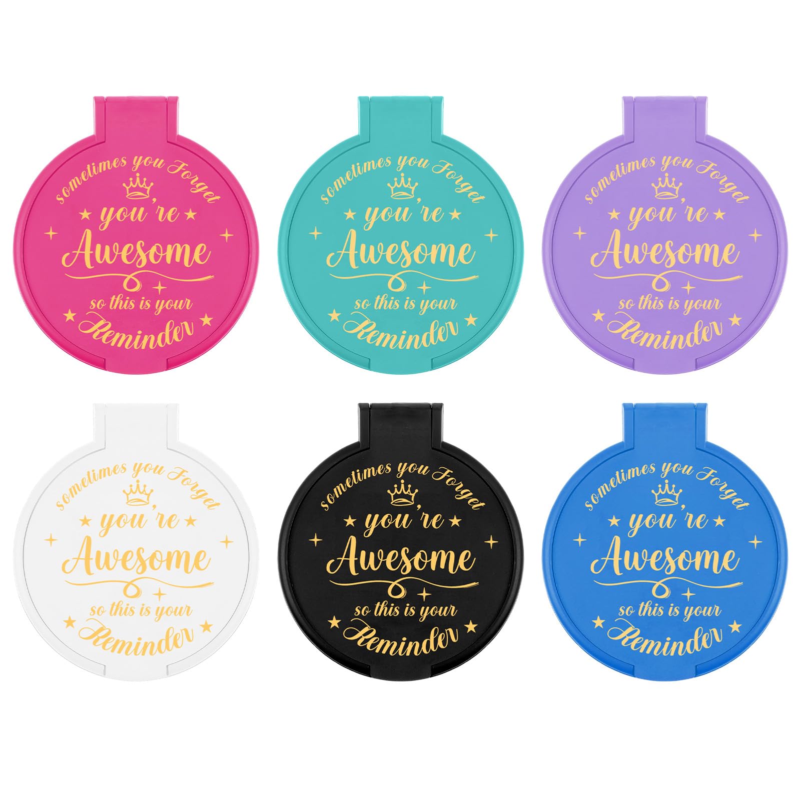 gulfmew mirrors in gift display demonstrating party-favor compatibility