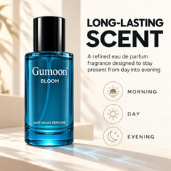 Gumoon scent spray in motion demonstrating easy application and coverage