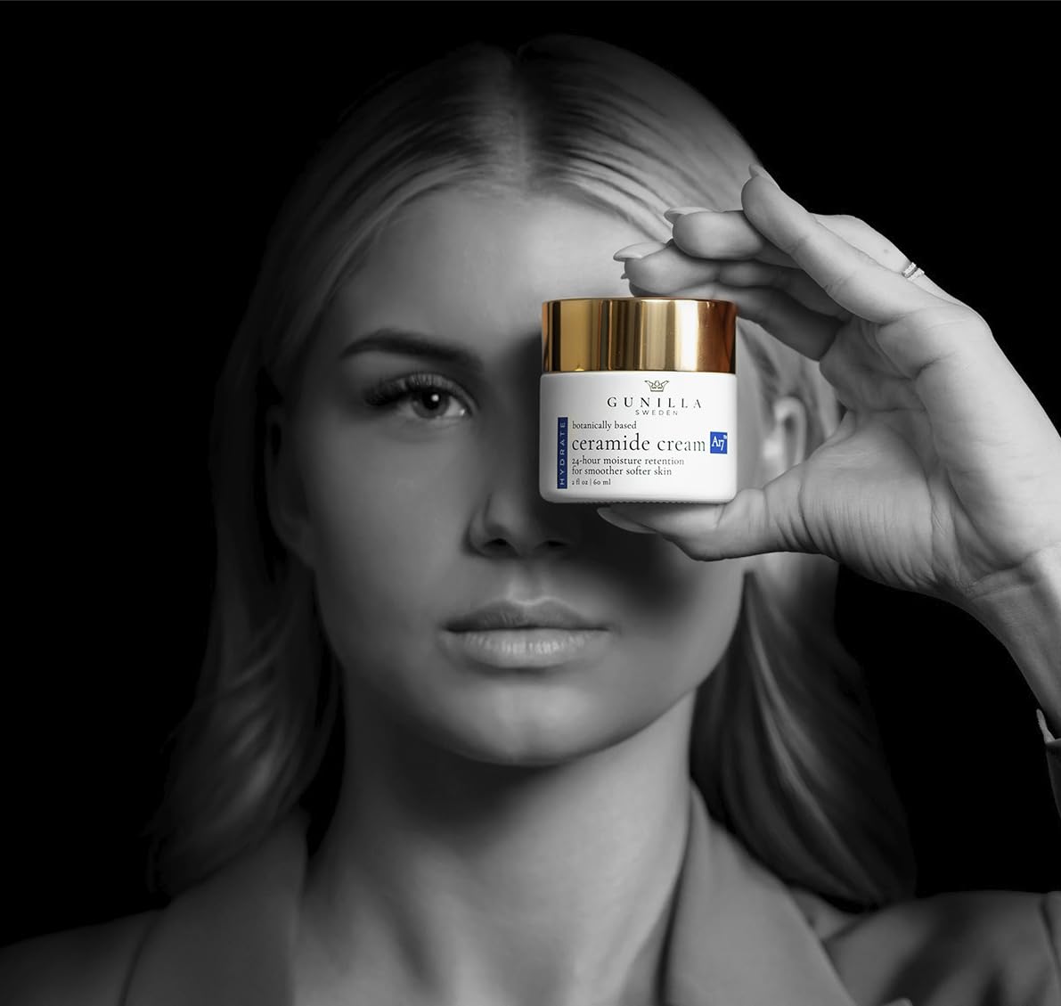 Gunilla Of Sweden label detail highlighting ingredients and certifications for transparency