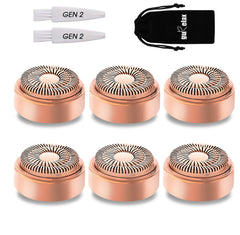 gurelax front view of gold-plated replacement head showing precise edge and accurate fit