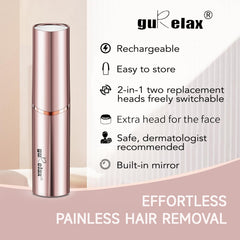 gurelax close-up of precision head for accurate eyebrow shaping benefit