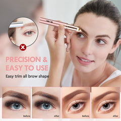 gurelax precision head closeup highlighting ultra-fine blade for accurate brow shaping