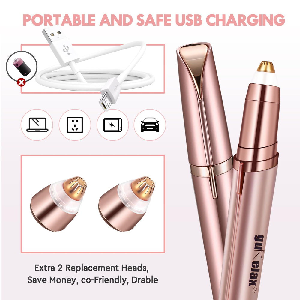 gurelax replacement heads and brush displayed for easy maintenance and longer use benefit