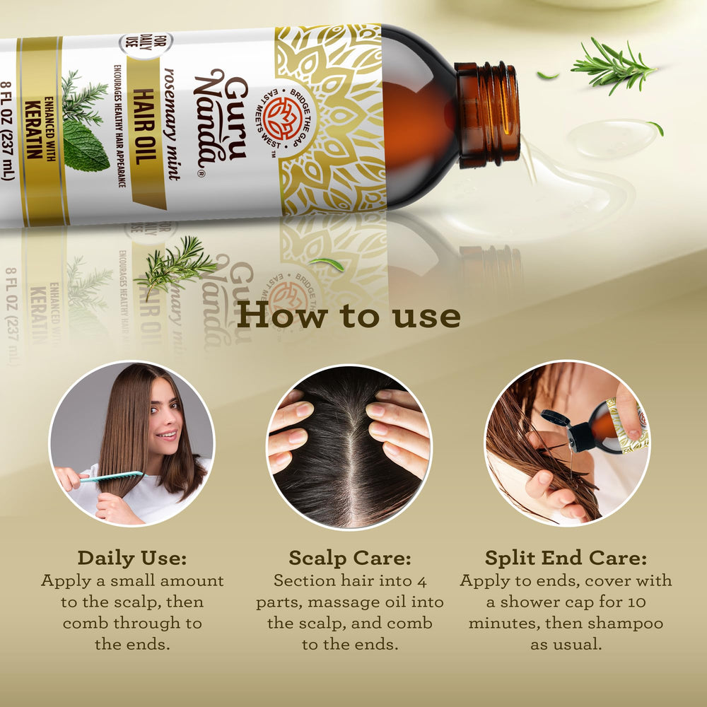 GuruNanda oil texture on hand demonstrating lightweight feel and easy absorption