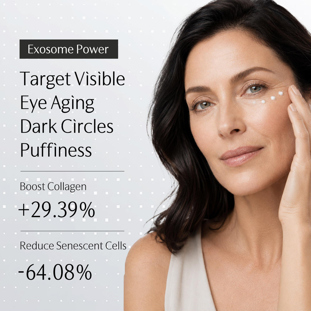 GUYU demonstration of cream applied under eye reducing puffiness