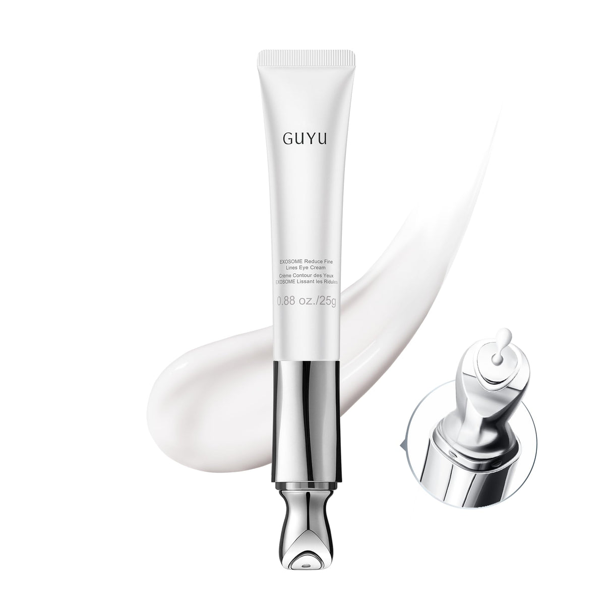 GUYU front packaging showing device and cream for visible firming