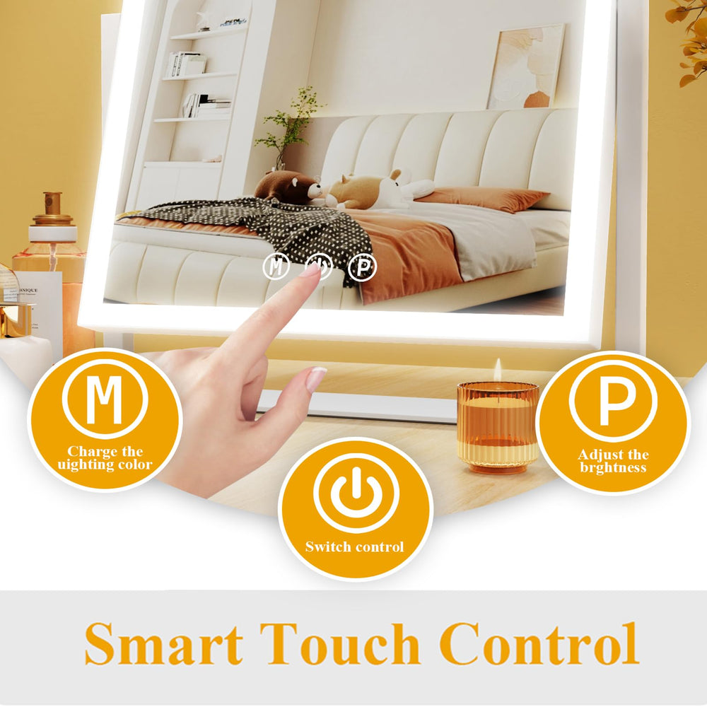 Gvnkvn mirror rotated to show 360-degree adjustment for comfortable angles