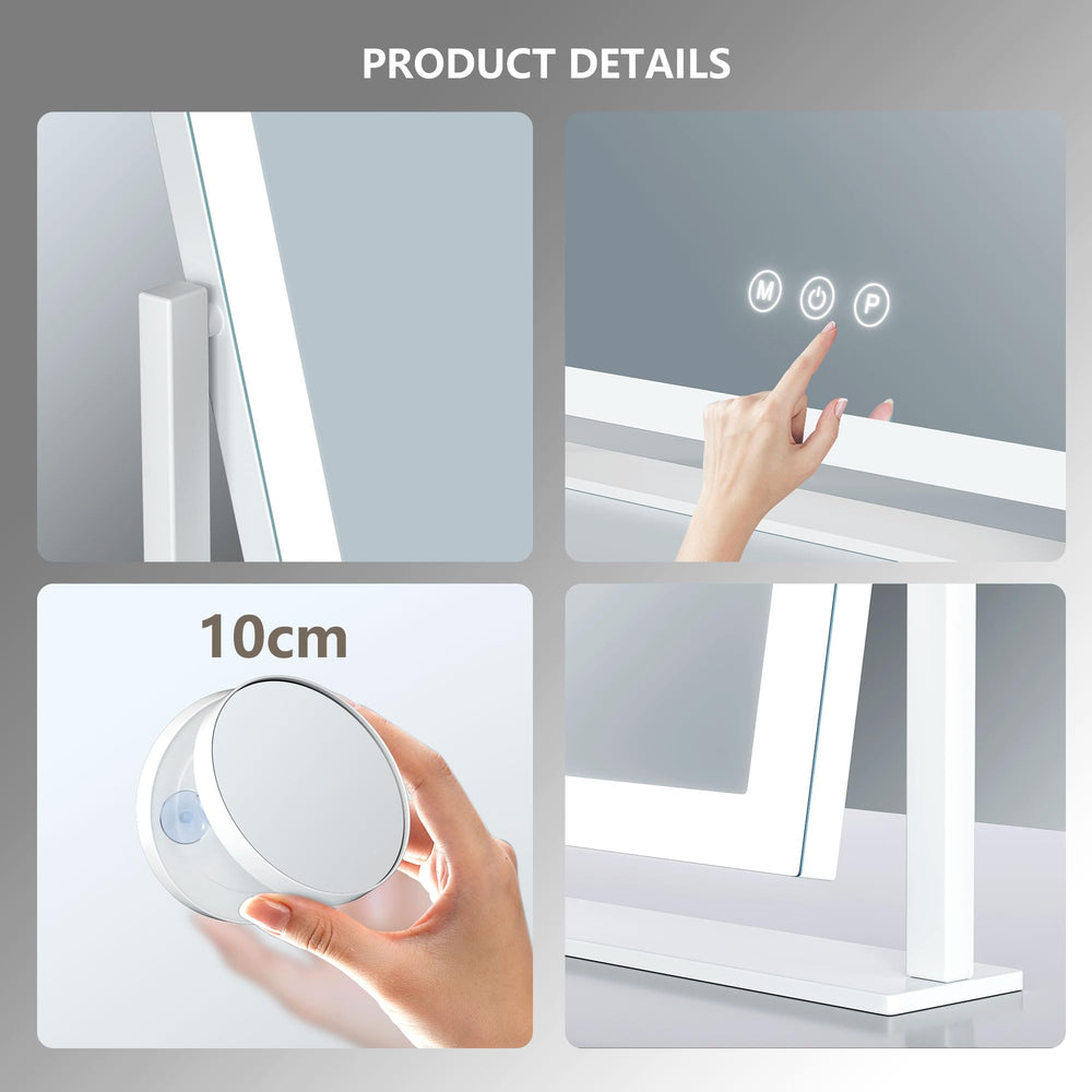 Gvnkvn mirror next to hand to show scale and size for confident purchase