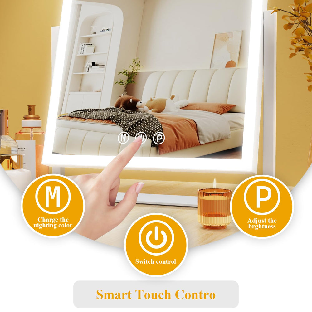 Gvnkvn touch control panel close-up offering easy color and brightness adjustment