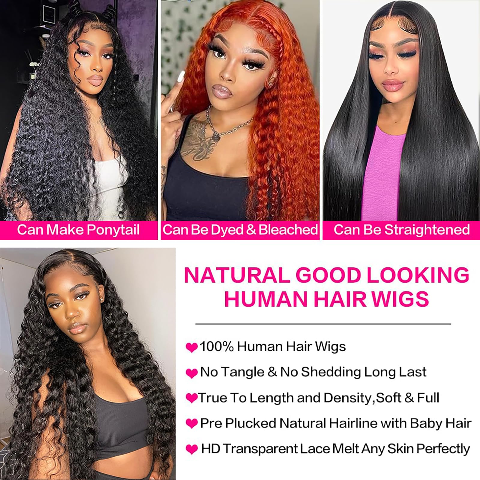 GYAJEP lifestyle image of woman wearing 34-inch wig showcasing styling versatility benefits