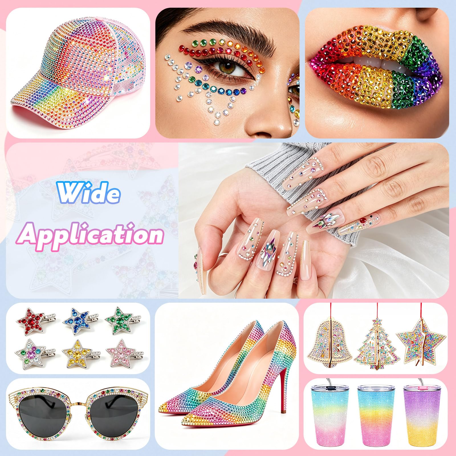 Gybver rhinestones applied on a phone case illustrating decorative transformation
