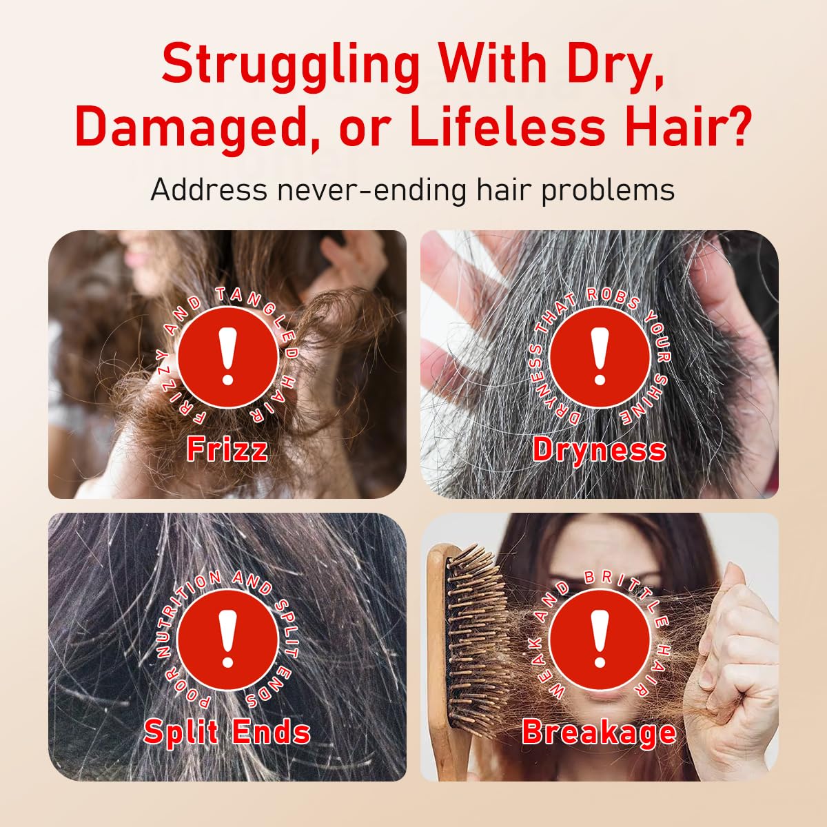 Gypsophila conditioner in shower scene showing easy rinsing and manageable hair