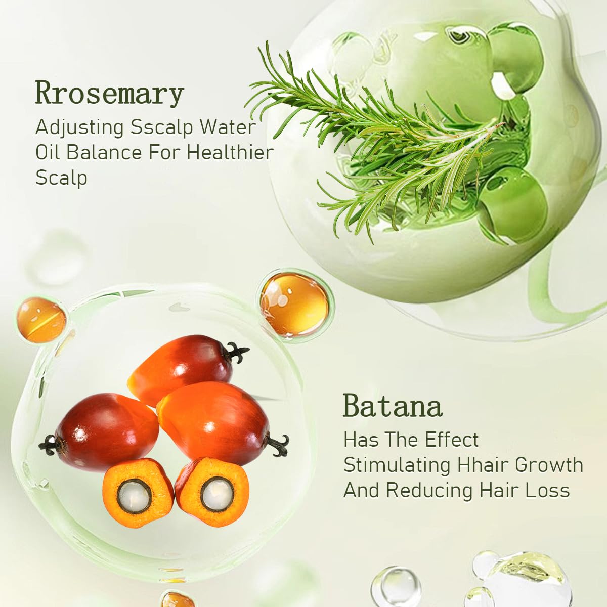 Gypsophila shampoo lather on hair demonstrating gentle cleansing and softening