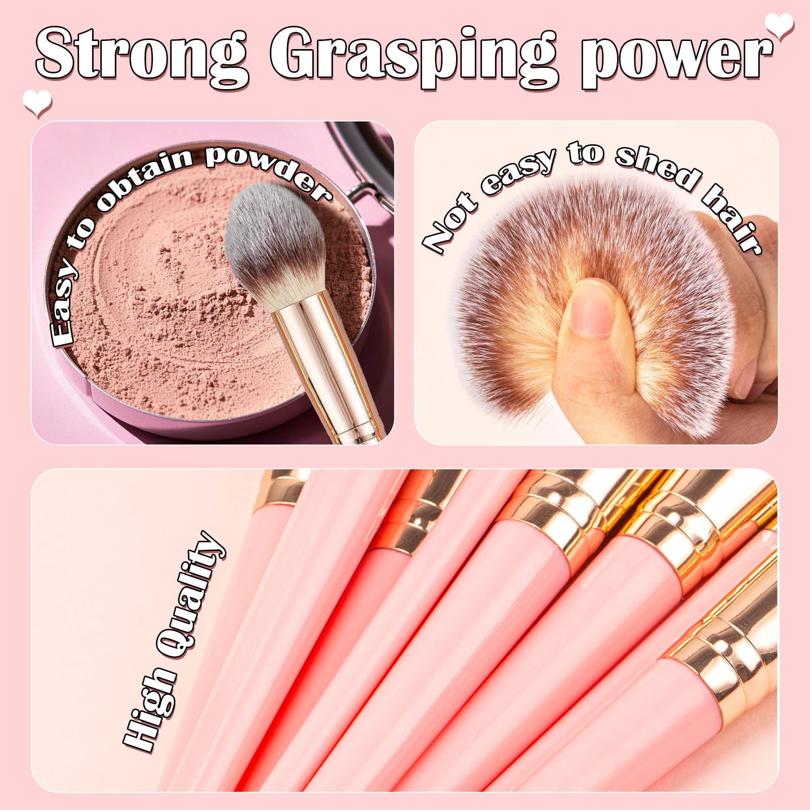 GZIXBDA arranged eye brushes for precise shadow application