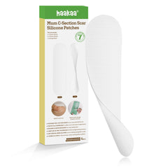 haakaa front packaging showing reusable scar strips and benefits