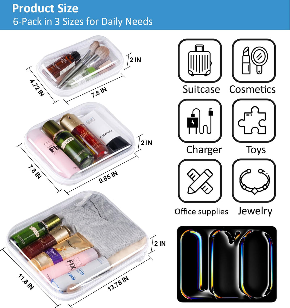 habgp large pouch open with toiletries visible for easy packing