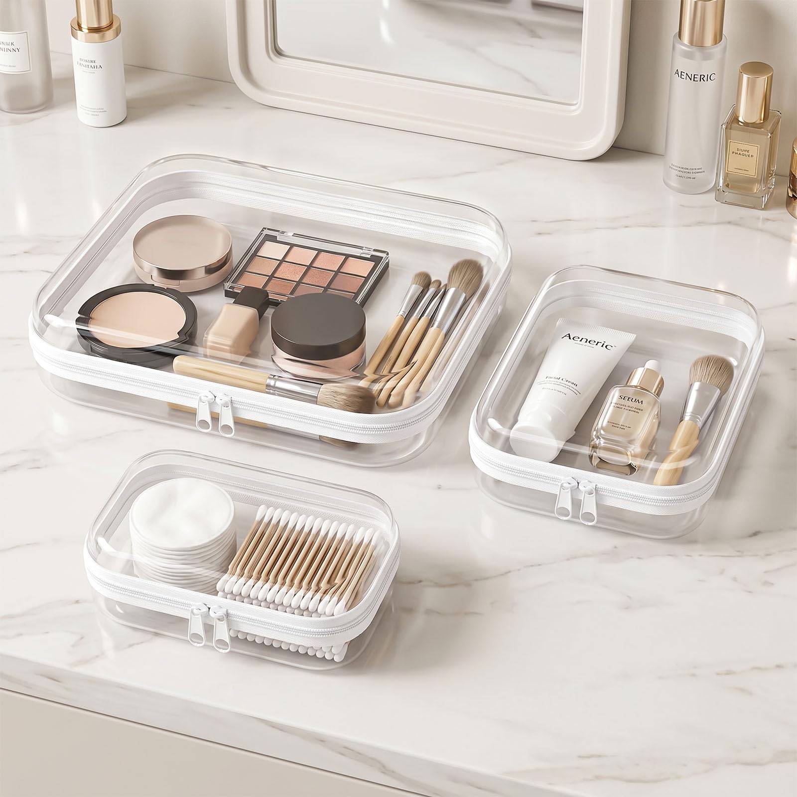 habgp set stacked inside suitcase to save space during travel