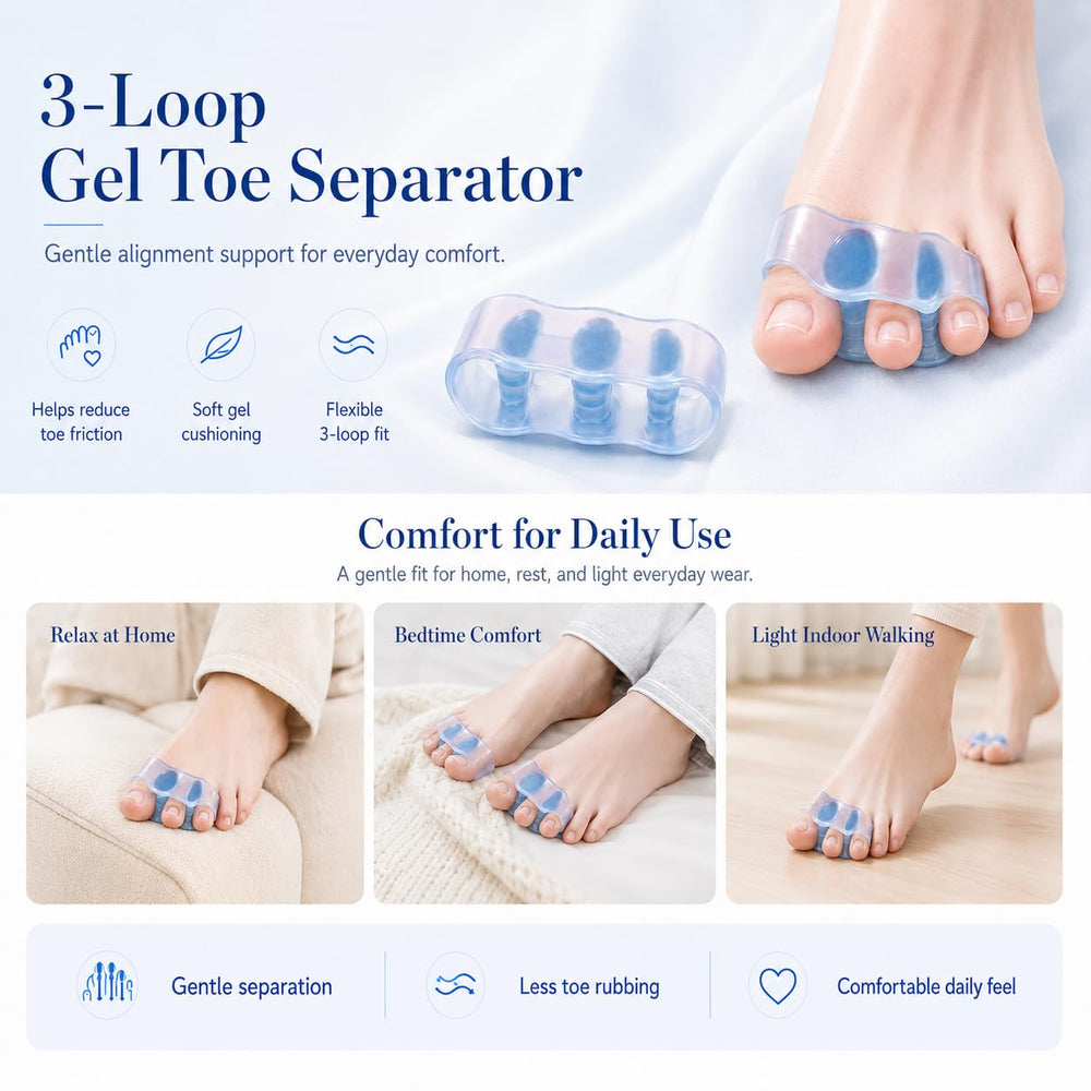 Habioer on foot indoors showing comfortable bunion pressure relief while seated