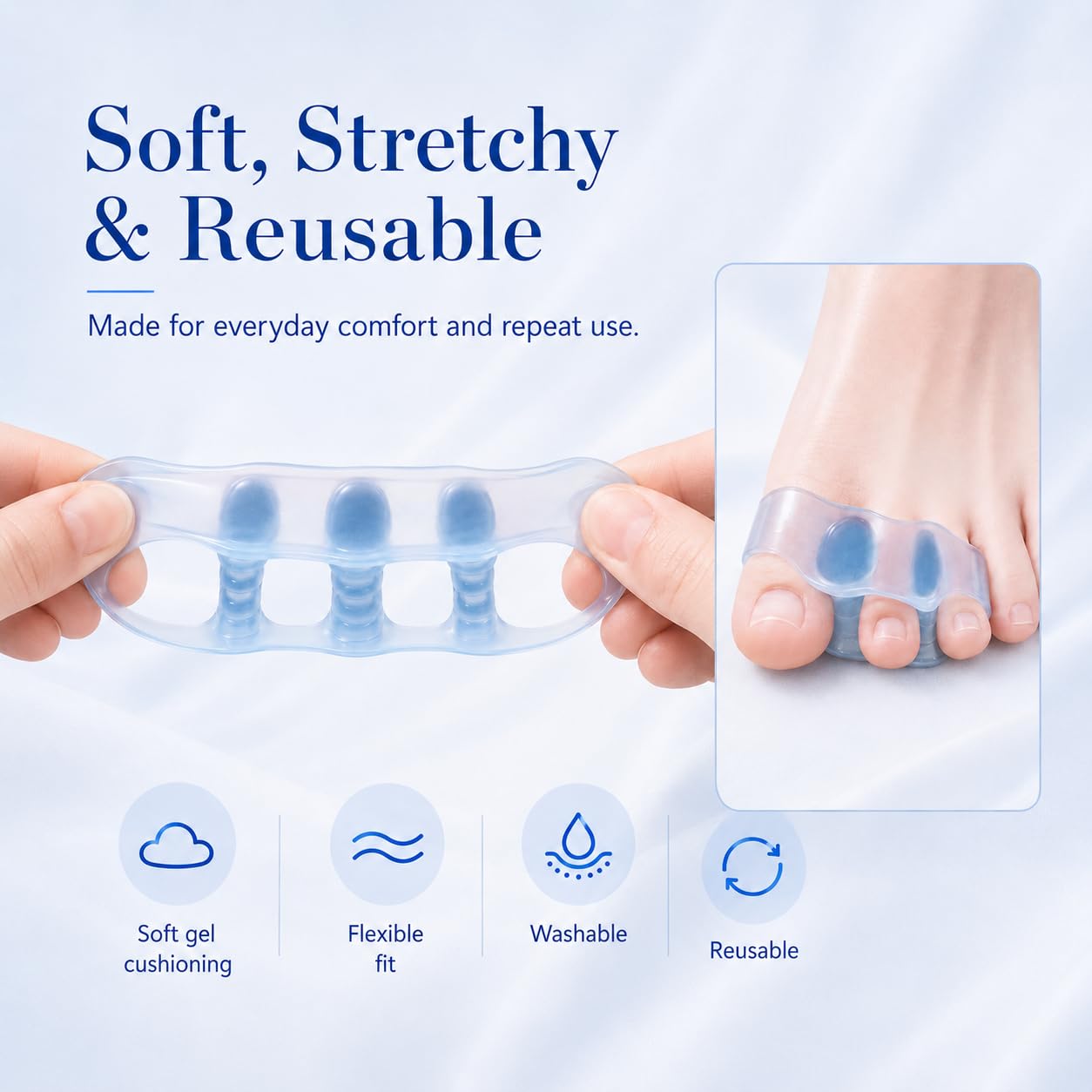 Habioer silicone texture detail highlighting soft, skin-friendly durable material