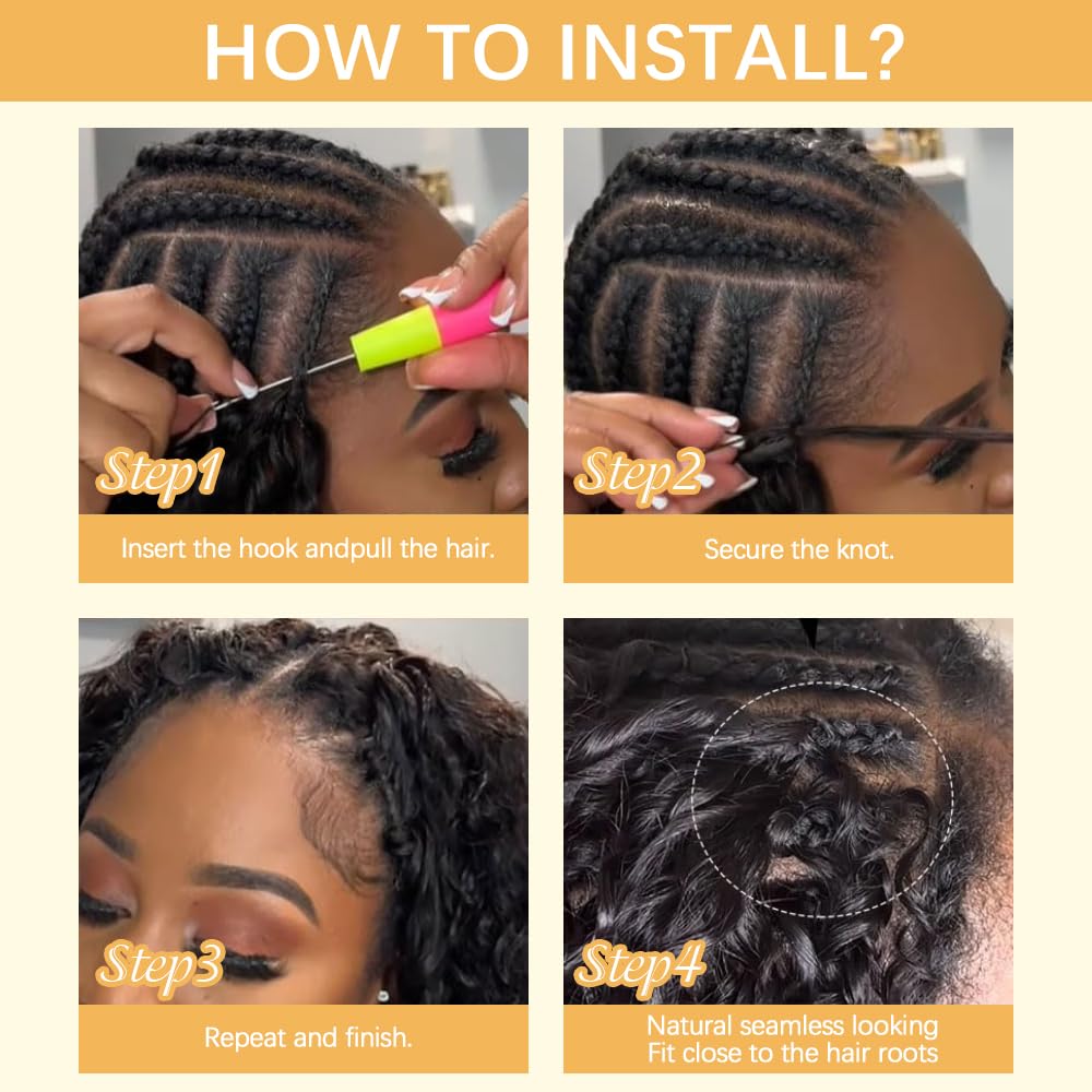 Haeluma bundle label and contents showing unprocessed human hair authenticity benefit