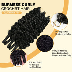 Haeluma close-up of Burmese curly feather texture for natural blending benefit
