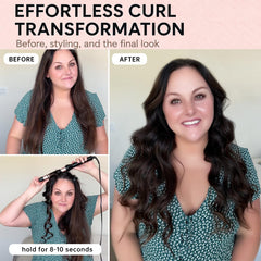 hahahope long barrel close-up highlighting 5.5 inch surface for wrapping longer hair