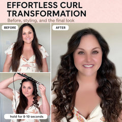 hahahope long ceramic barrel detail for even heat and smoother consistent curls