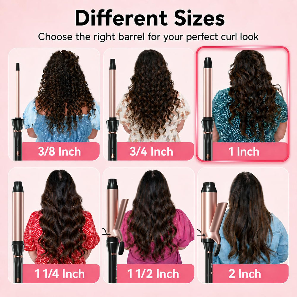hahahope wand in hand styling hair to create loose, natural-looking waves