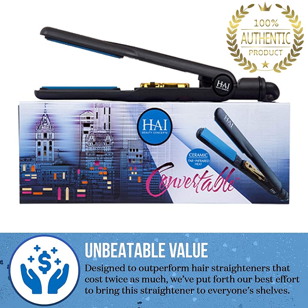 HAI Beauty Concepts ceramic plates close-up showing smooth glide for even heat