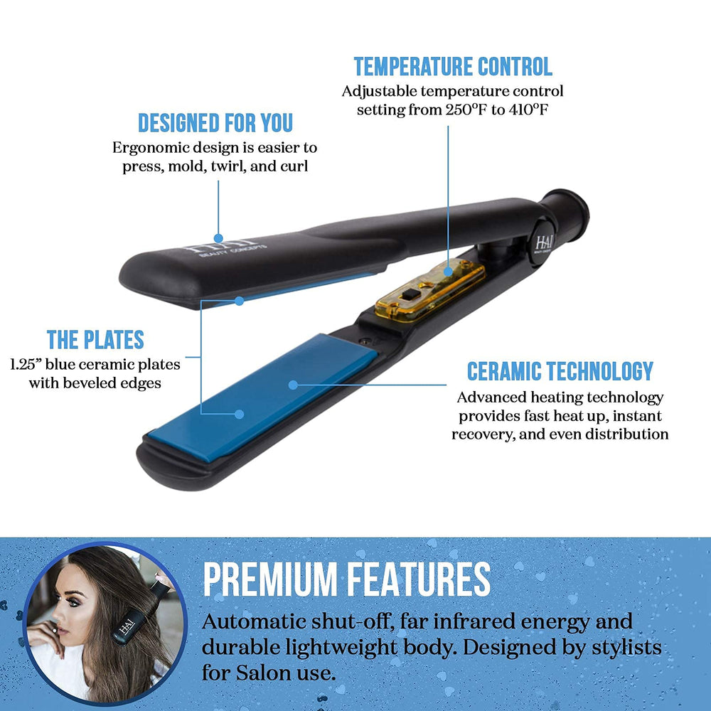 HAI Beauty Concepts used to create curls and waves demonstrating styling versatility