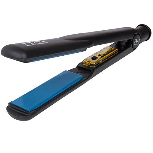 HAI Beauty Concepts front view showing classic blue flat iron and professional finish