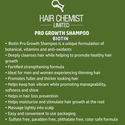 Hair Chemist shampoo pour showing clear lather to gently cleanse hair