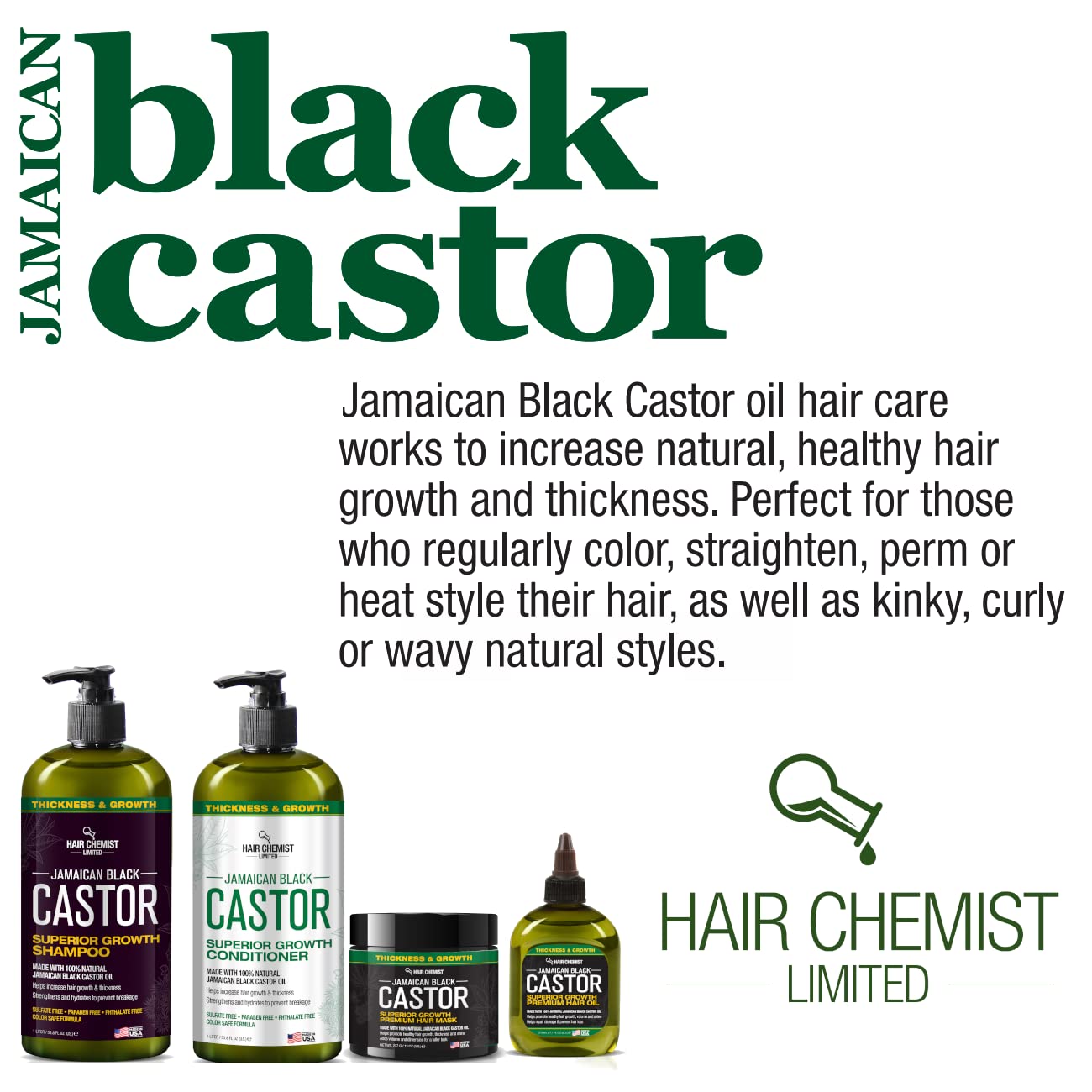 Hair Chemist bottle beside salon tools indicating professional-friendly use