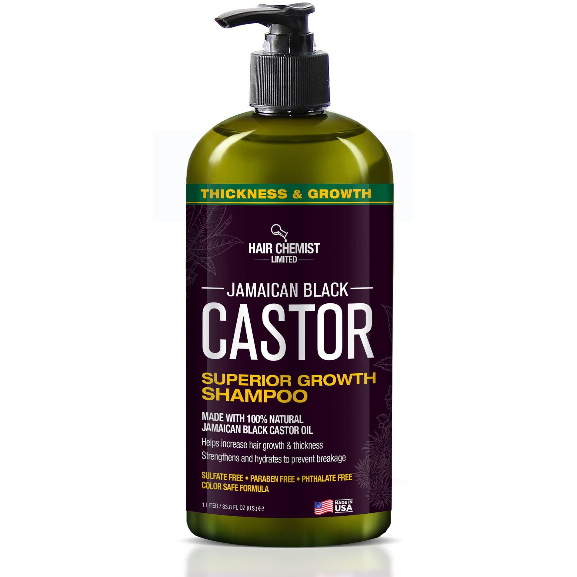 Hair Chemist front packaging 33.8 oz showing bottle and brand for value