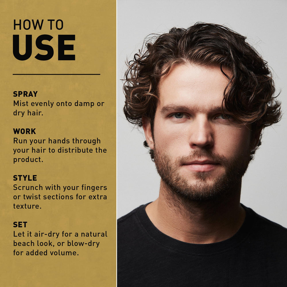 Model with tousled waves after Hair Craft Co. styling for effortless texture