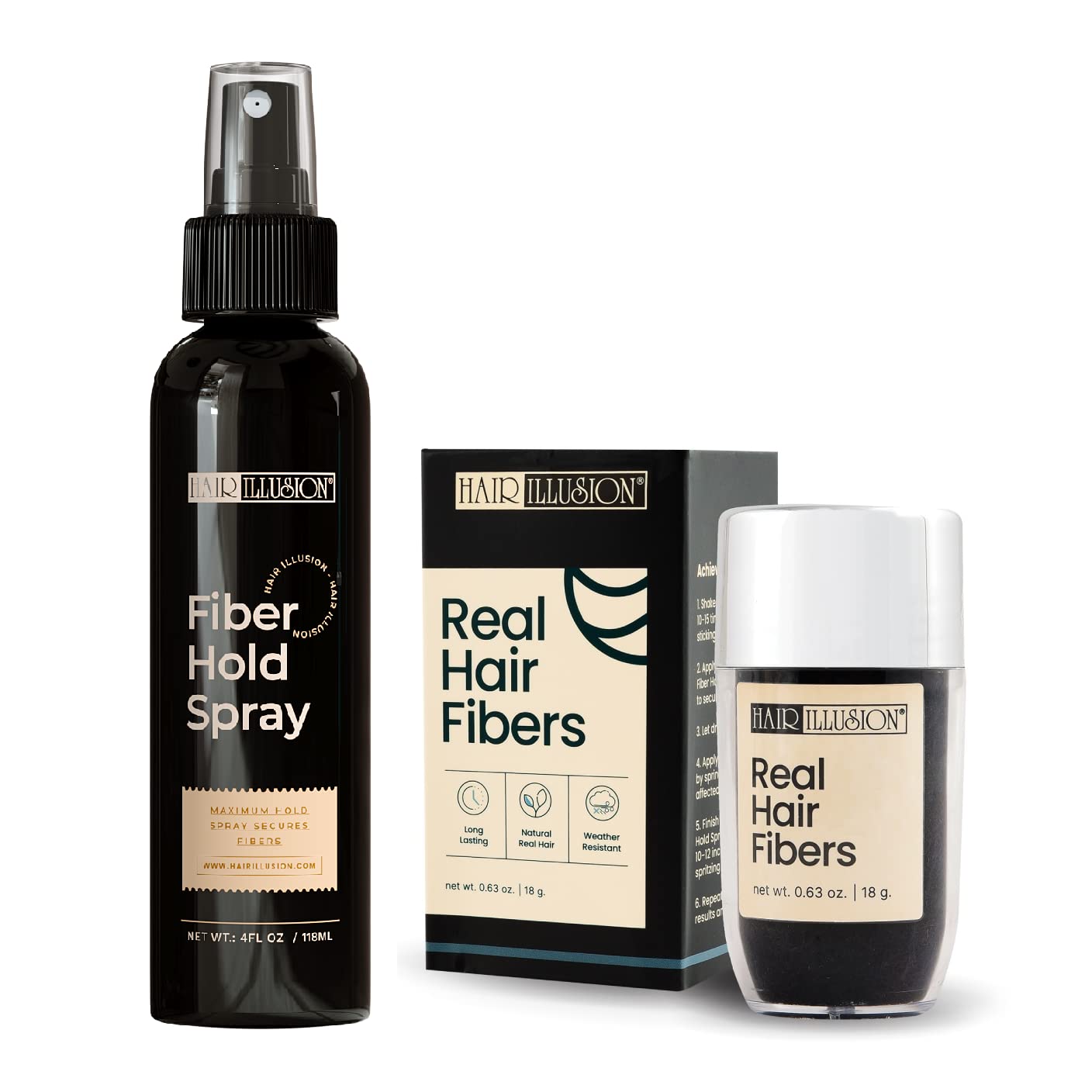 hair illusion front packaging showing product and clear label for quick identification