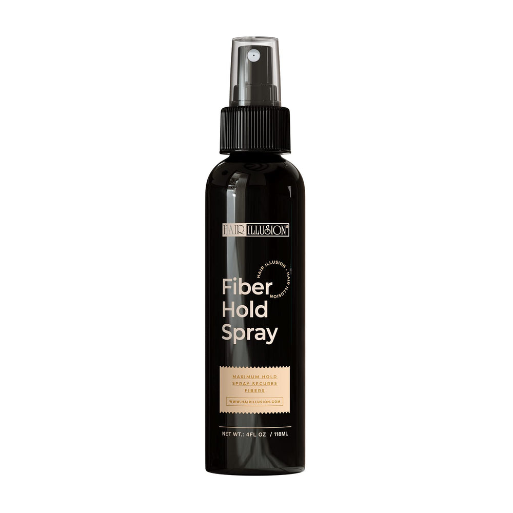 hair illusion holding spray nozzle detail for secure all-day fiber adhesion benefit