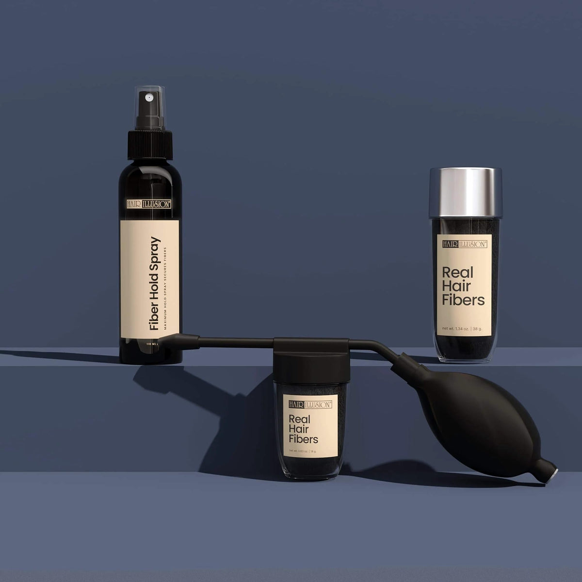 Hair Illusion front packaging showing kit contents and benefits