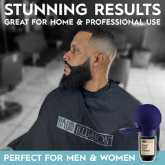 Hair Illusion held in hand demonstrating size and easy handling benefit