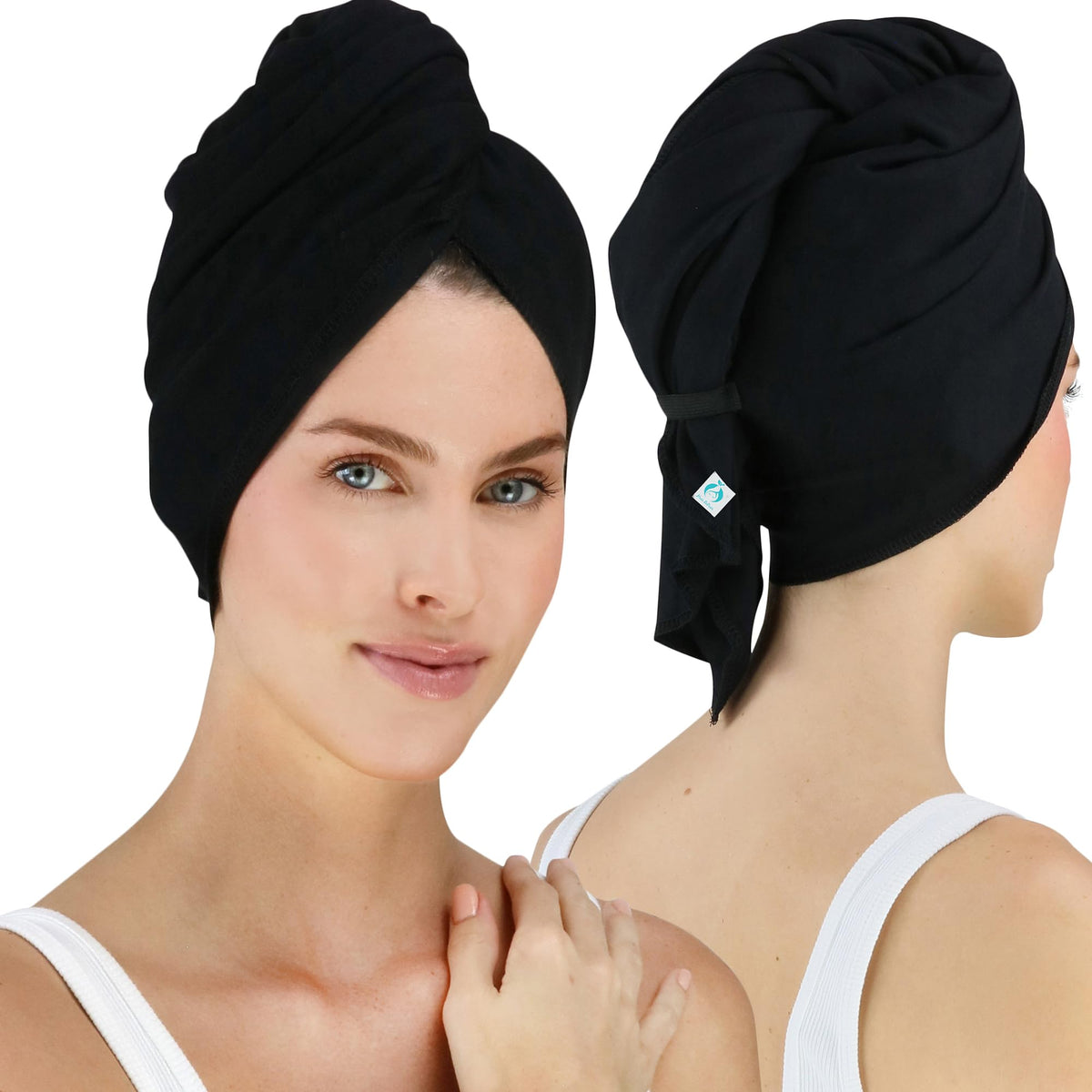 Hair RePear front view showing full towel and sizing benefit