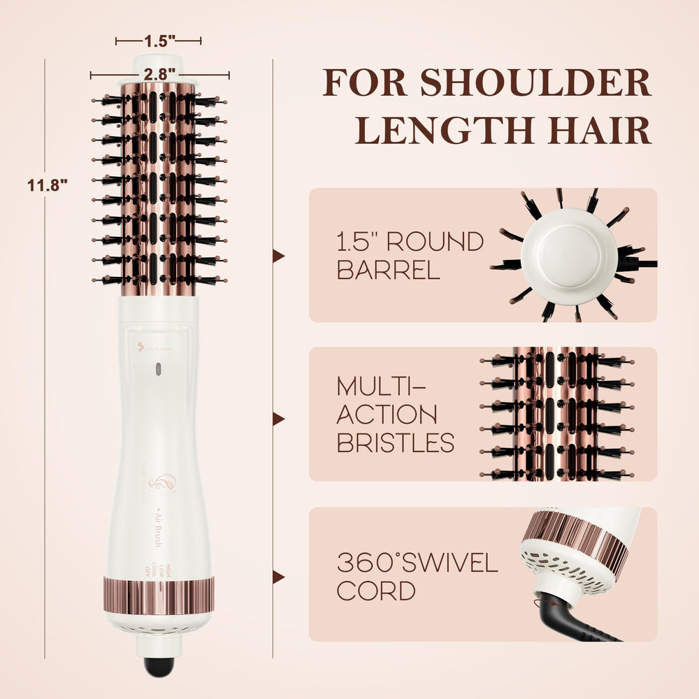 Hair Trends close-up of nano-titanium barrel highlighting smooth glide and volume benefit