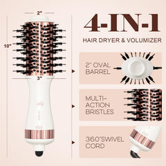 Hair Trends bristle detail highlighting tangle-free coating for gentler styling