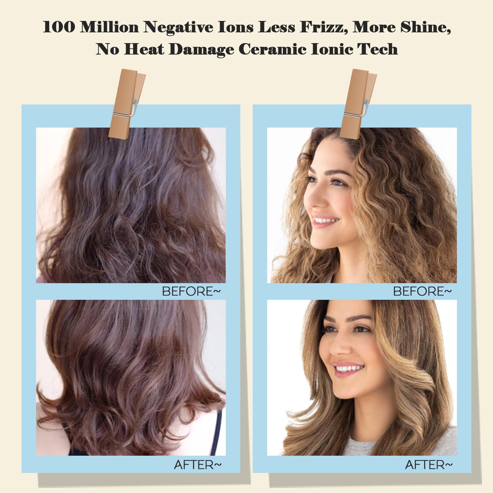 Hair Trends tangle-free combination bristles detail smoothing hair while preventing snags and pulling