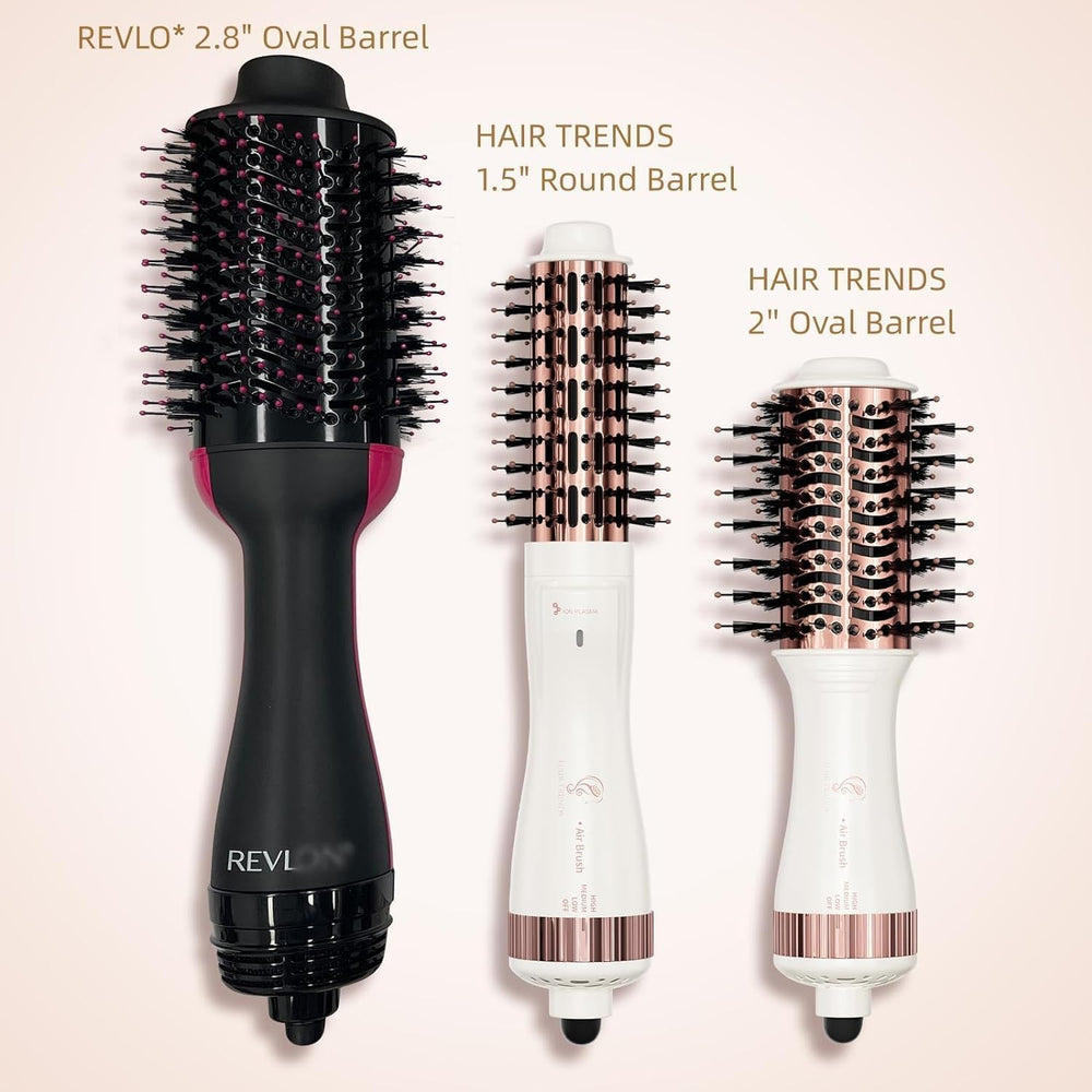 Hair Trends size comparison in hand showing lightweight design and comfortable use benefit