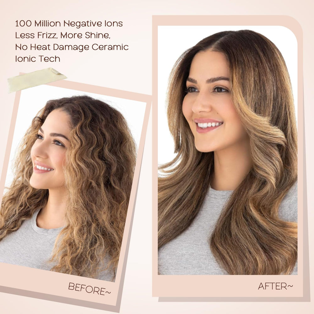 Hair Trends travel packaging with universal adapter showing dual-voltage convenience benefit