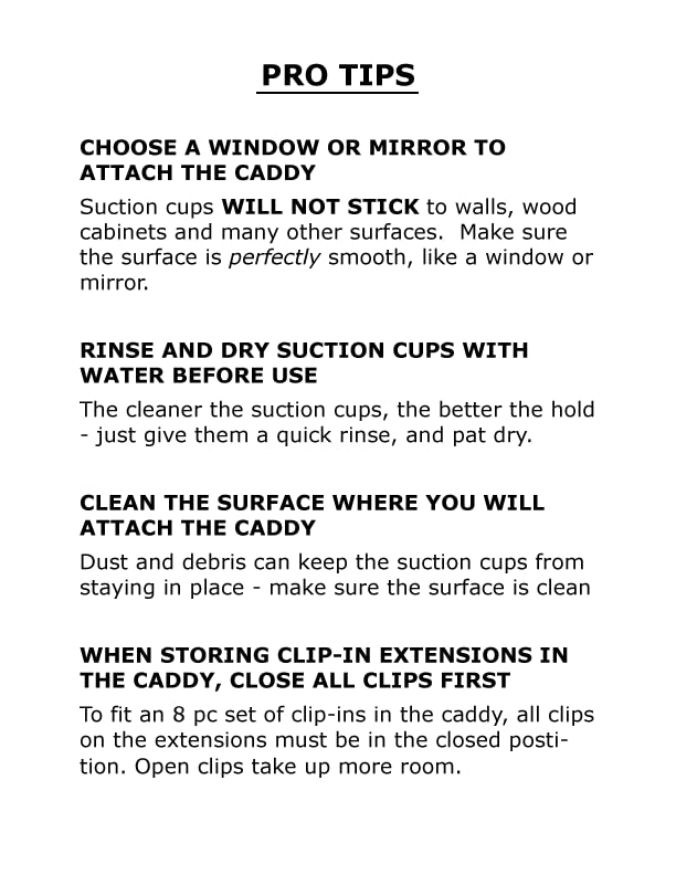 Hair Works close-up of suction cups demonstrating strong hold for stable styling and washing
