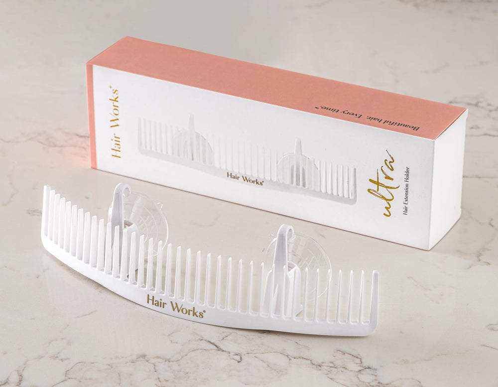 Hair Works ULTRA supporting an extra-wide beaded weft without folding, ensuring smooth application