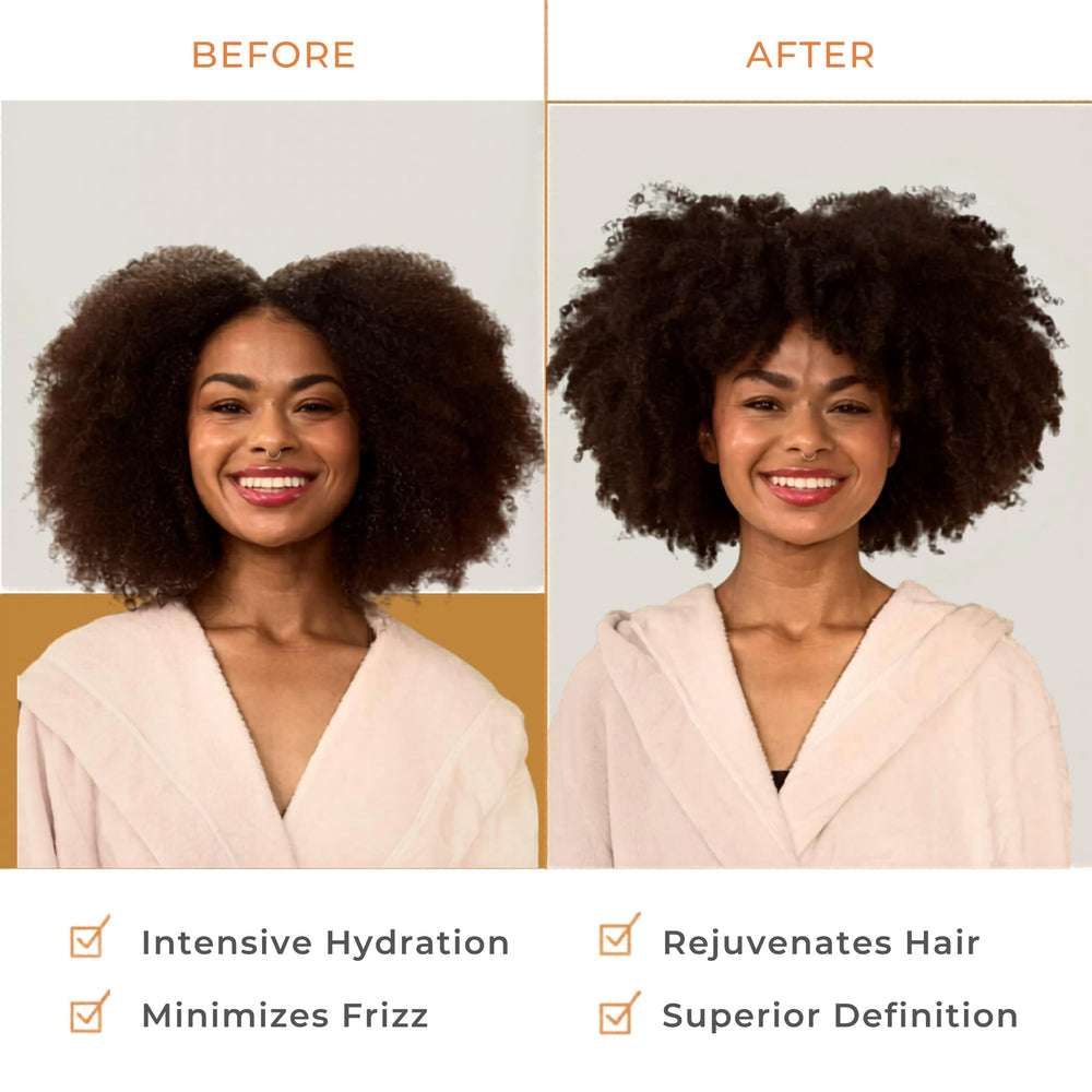 Hairitage conditioner cream texture demonstrating rich hydration